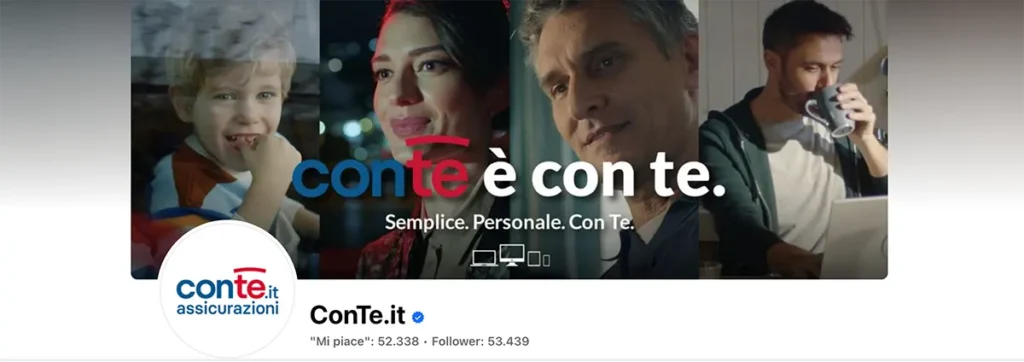 screenshot pagina facebook di ConTe Assicurazioni