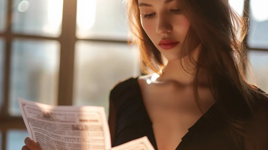 Autonomo che tiene in mano una cambiale per richiedere un prestito cambializzato.