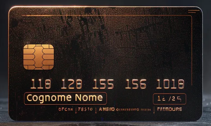 dettaglio dei numeri di una carta di credito