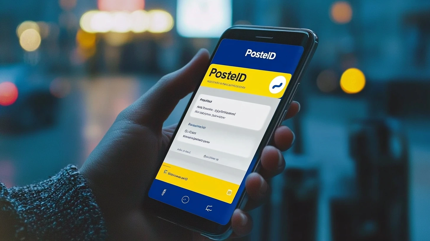 Una persona che utilizza l'app PosteID
