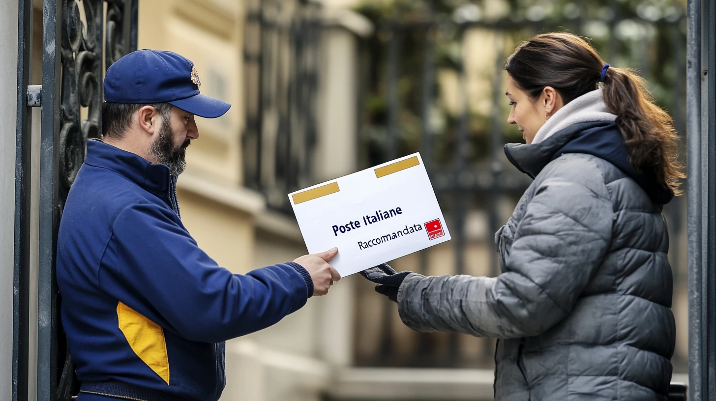 Busta di una raccomandata non ritirata