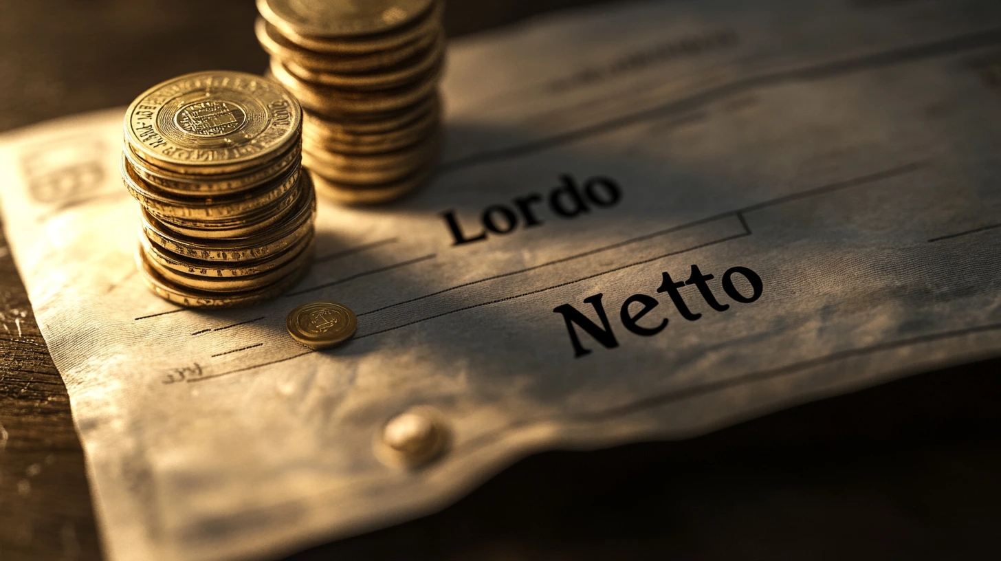 Differenza tra stipendio lordo e netto