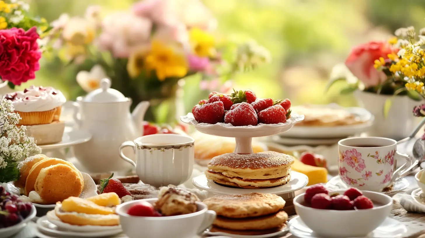 tavola pronta per la colazione