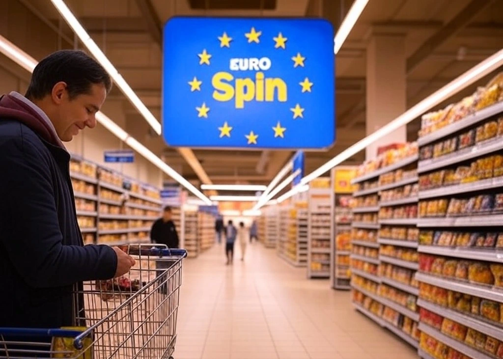 Interno di un punto vendita Eurospin