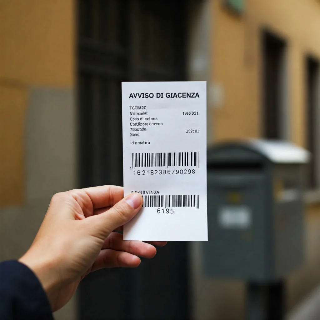 Raccomandata codice 6195: avviso di giacenza