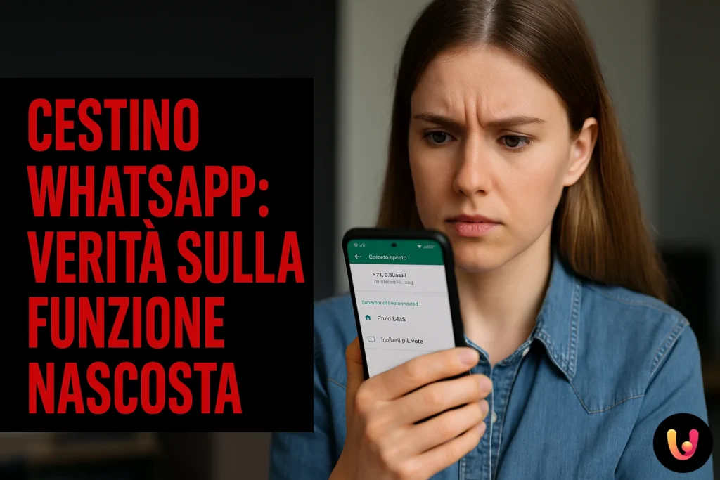 Corbeille WhatsApp : La vérité sur la fonction cachée Gestione spazio WhatsApp su smartphone con cestino nascosto WhatsApp
