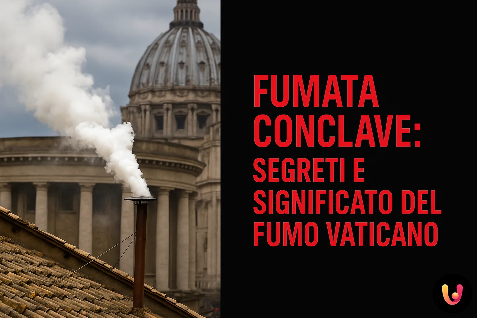 Fumata del Conclave: il significato del fumo bianco e nero Fumata bianca del Conclave dal comignolo della Cappella Sistina