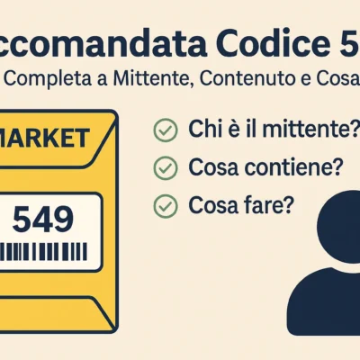Raccomandata Codice 549: Guida Completa a Mittente, Contenuto e Cosa Fare