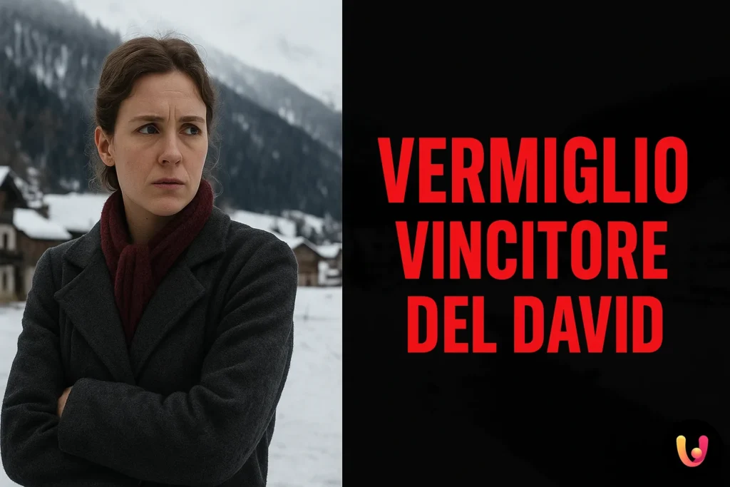 Fotogramma simbolico del film Vermiglio di Maura Delpero con ambientazione alpina innevata