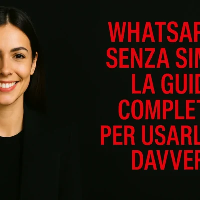 Come Usare WhatsApp Senza SIM: Guida a Metodi Alternativi