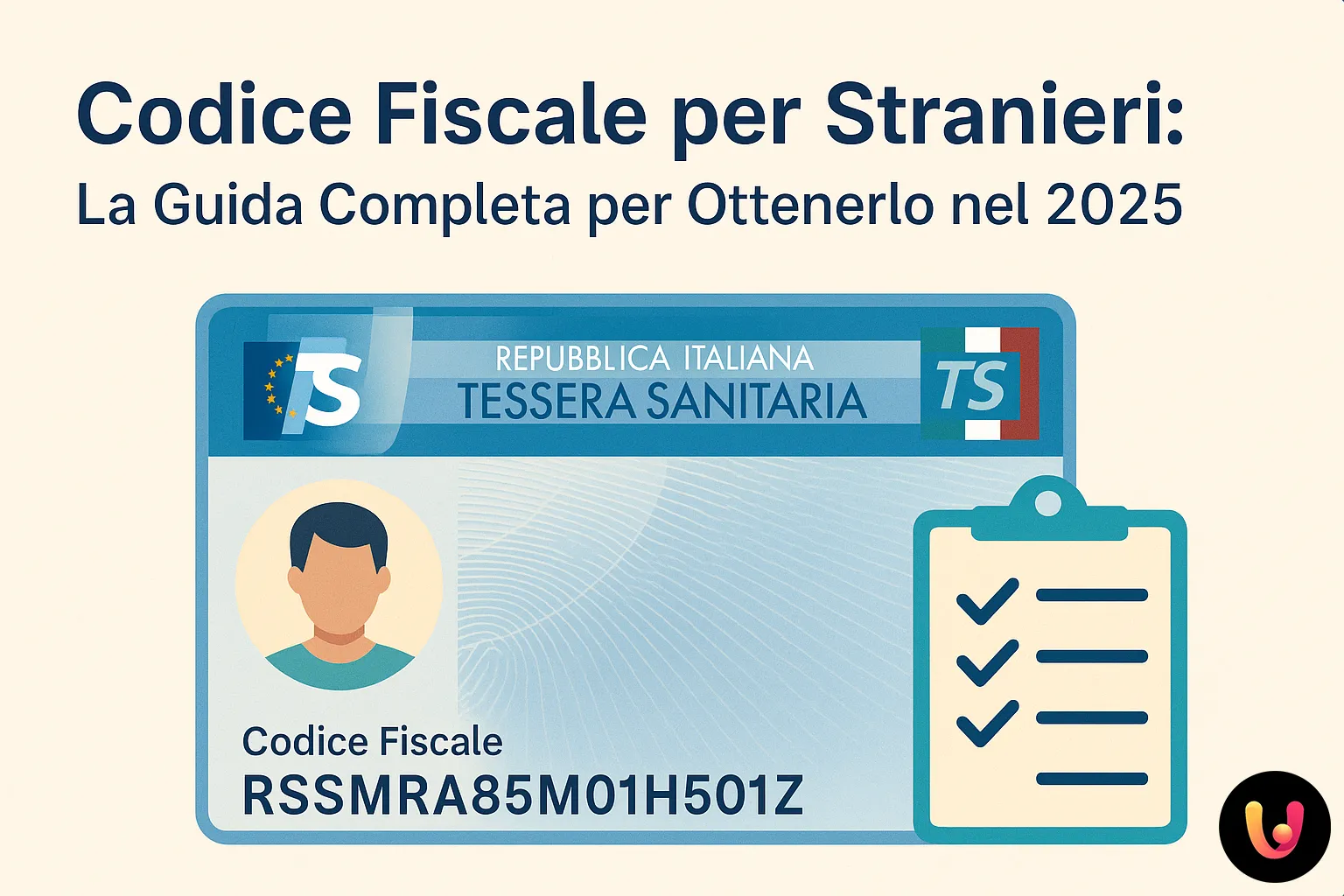 Codice Fiscale per Stranieri - Guida 2025 Tessera Sanitaria italiana con Codice Fiscale