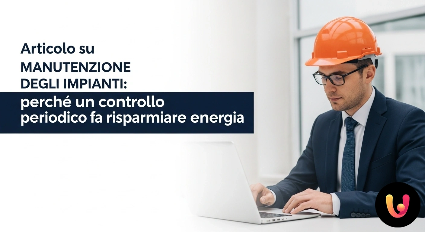 Manutenzione impianti: aumenta l'efficienza e riduci i costi in bolletta. Tecnico specializzato esegue un controllo di manutenzione su un moderno impianto di riscaldamento per l'efficienza energetica