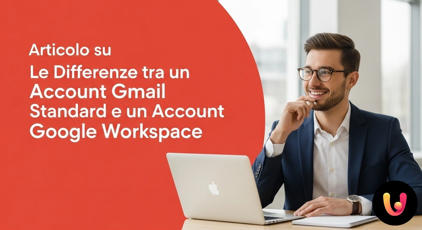 Gmail vs Google Workspace: Scopri le differenze chiave per la tua produttività. I loghi di gmail e google workspace affiancati per illustrare un confronto tra le funzionalità dei due servizi email.