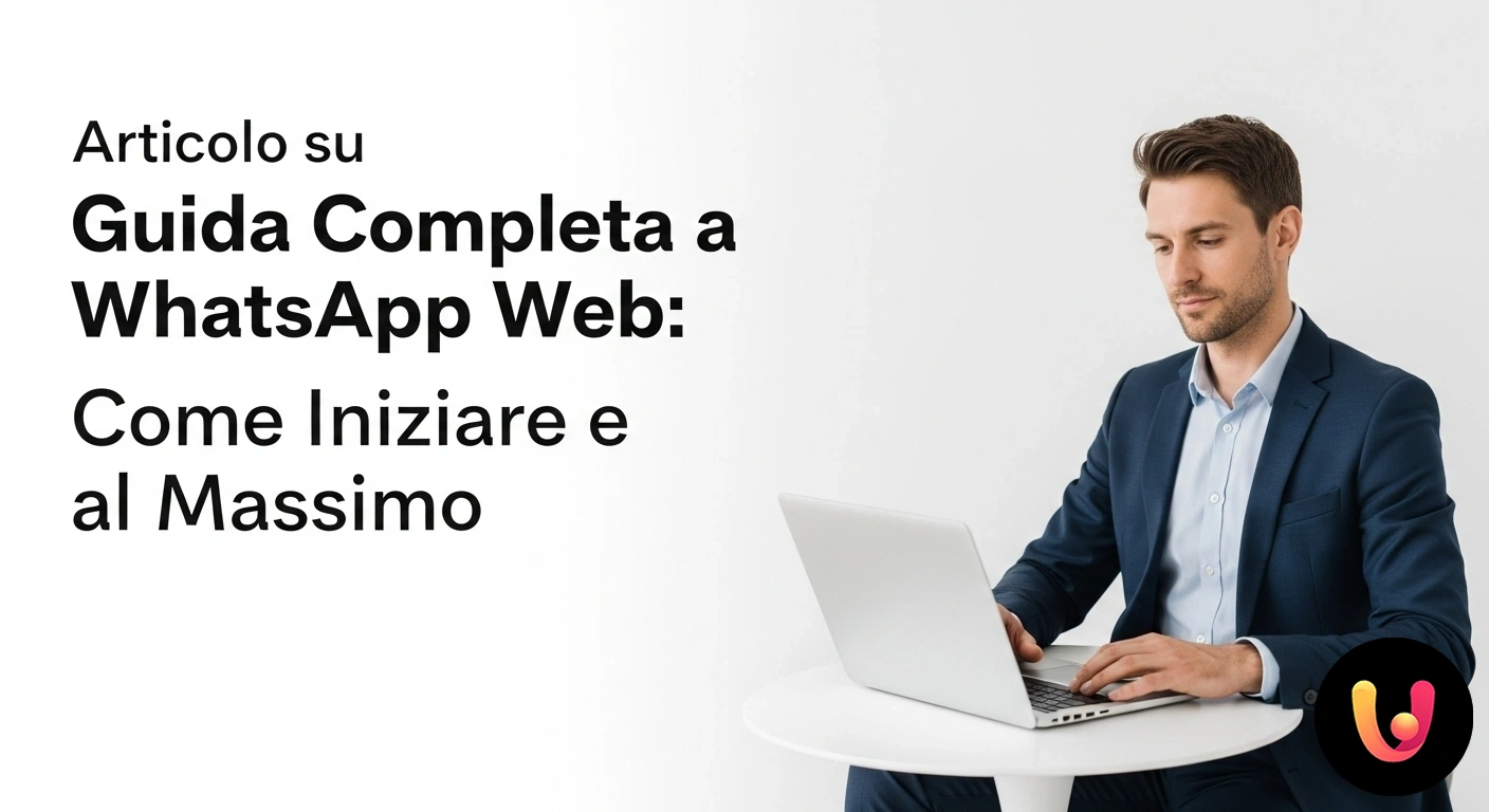 Guida a WhatsApp Web: come usare l'app di messaggistica dal tuo computer. Interfaccia di whatsapp web visualizzata su un computer portatile accanto a uno smartphone che mostra il codice qr per l'acce