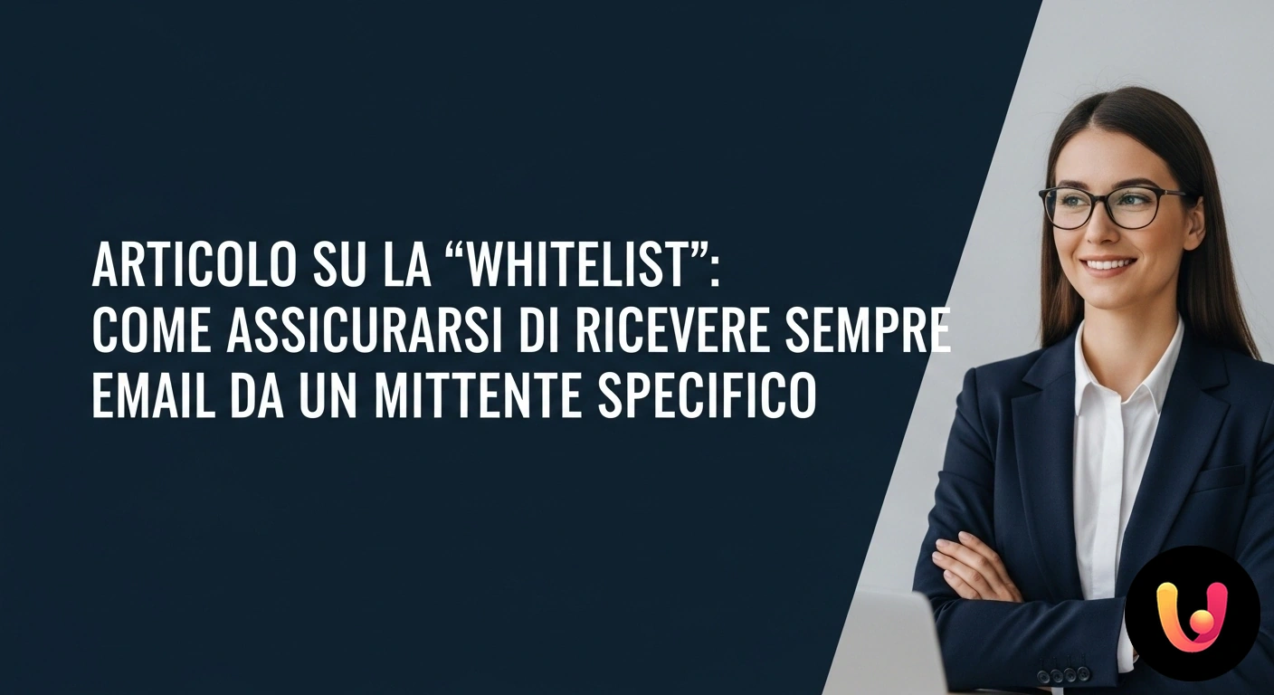 Whitelist Email: Ricevi solo i messaggi che desideri. Interfaccia di posta elettronica che mostra un'email da un mittente sicuro, evidenziata e contrassegnata per l'approvazione.