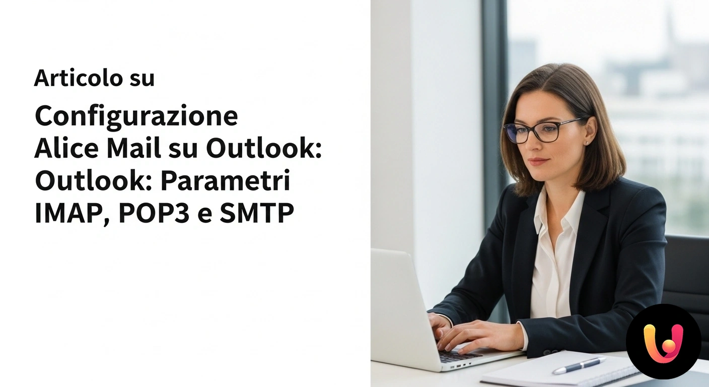 Guida ai parametri IMAP e POP3 per Alice Mail su Outlook Schermata delle impostazioni avanzate di outlook per un account di posta, con evidenziati i campi dei server imap e smtp.