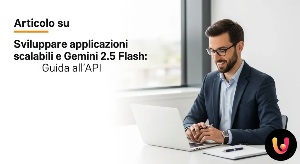 Gemini 2.5 Flash: Guida API per App Scalabili Diagramma che illustra l'architettura dell'api di gemini 2.5 flash, mostrando la connessione a diverse applicazioni per la sc