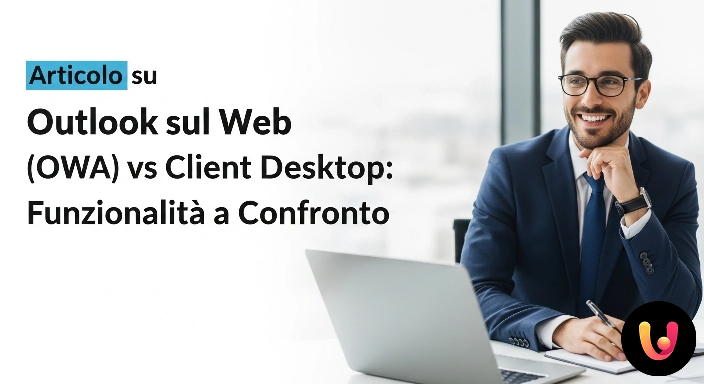 Outlook Web vs Desktop: Confronto Funzionalità e Interfaccia Interfacce affiancate di outlook per desktop e outlook sul web che ne evidenziano le differenze grafiche e di layout.