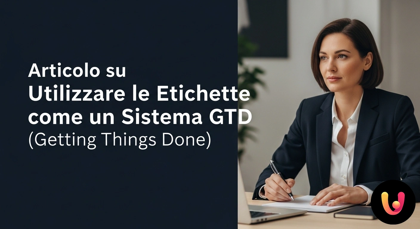 Ottimizza la produttività con il sistema di etichette GTD. Bacheca di lavoro con attività organizzate tramite etichette colorate che ne indicano lo stato di avanzamento.