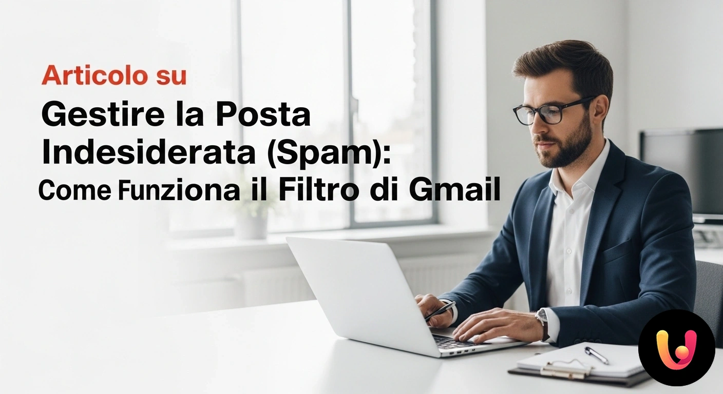 Gestione Spam Gmail: Come funziona il filtro per la posta indesiderata. Un filtro che intercetta e separa le email, indirizzando la posta indesiderata verso un'area di scarto.