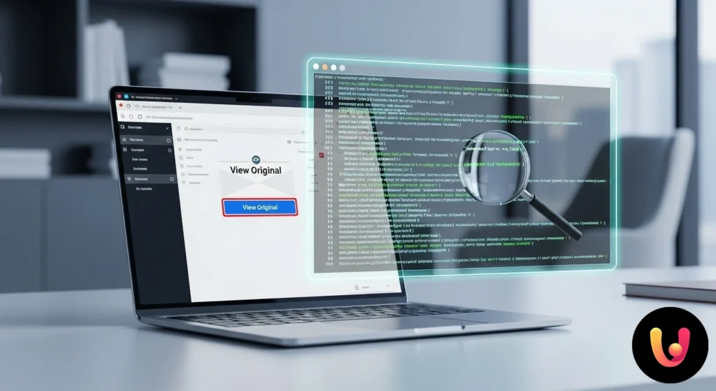 Cod sursă al unui email cu secțiuni de antet și autentificare evidențiate pentru analiza tehnică a mesajului.