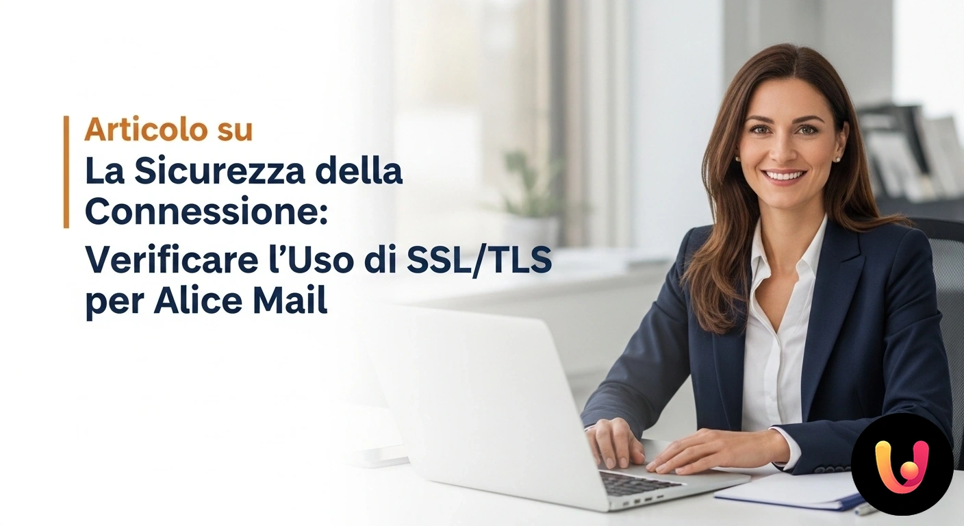 Sicurezza Alice Mail: Verifica la tua connessione protetta con SSL/TLS Icona a forma di lucchetto che simboleggia la connessione sicura ssl/tls attiva su un servizio di posta elettronica.