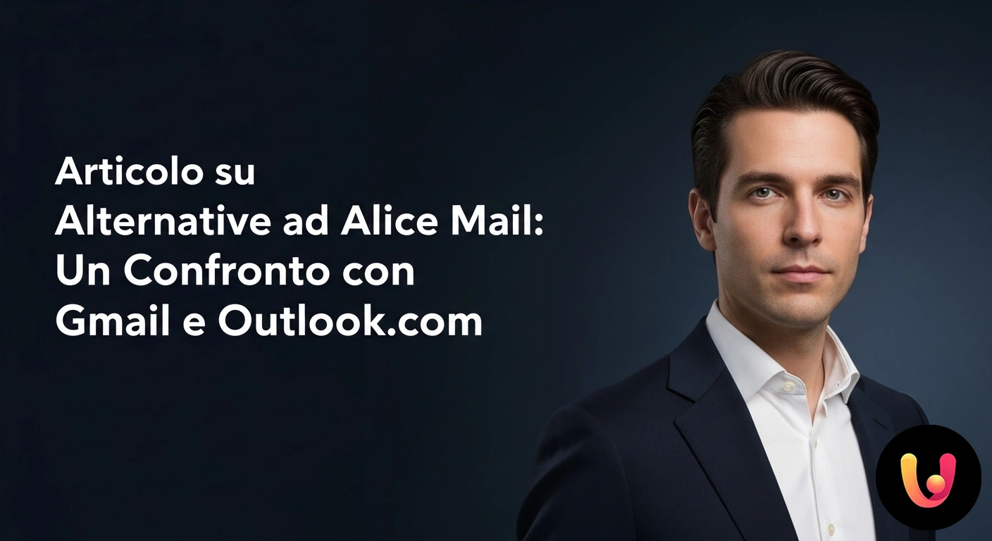 Alternative a Alice Mail: confronto tra i servizi di posta elettronica Gmail e Outlook. Loghi dei servizi email alice mail, gmail e outlook visualizzati affiancati per un confronto.