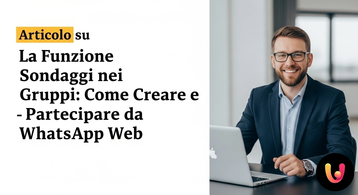 Guida alla creazione di sondaggi su WhatsApp Web per gruppi Interfaccia di whatsapp web con la finestra per creare un sondaggio, mostrando i campi per la domanda e le opzioni.