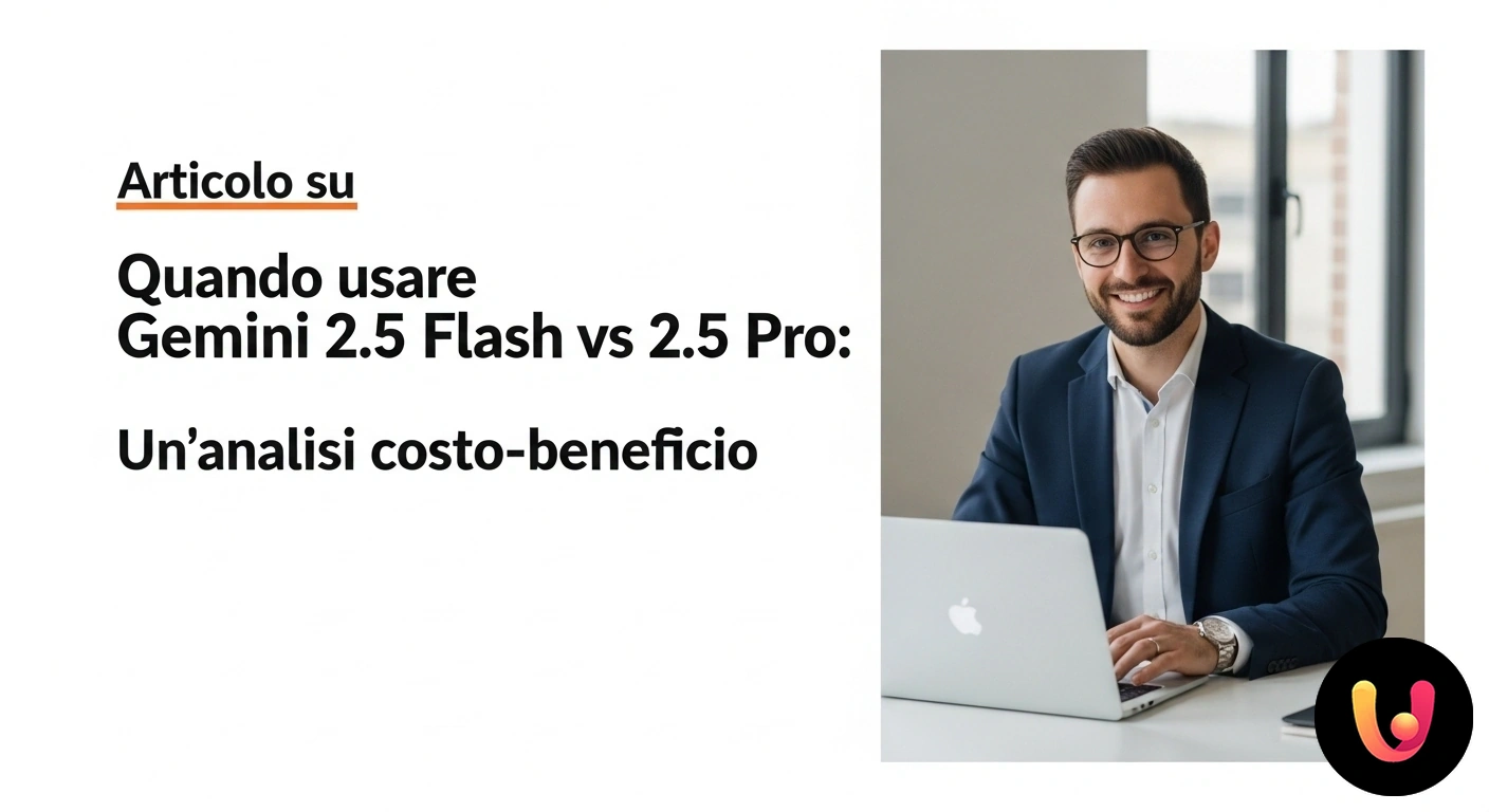 Gemini 1.5 Flash vs Pro: Scegliere il modello AI per il tuo business Bilancia che soppesa velocità e costo, rappresentati da un fulmine, contro potenza e funzionalità, simboleggiate da un ingran