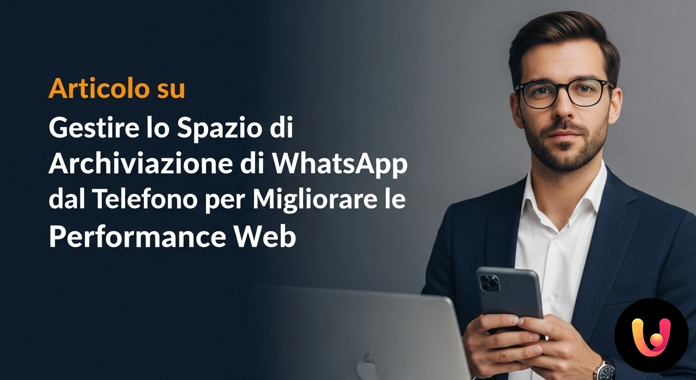 Ottimizza Archiviazione WhatsApp e Migliora Performance Schermata dello strumento 'gestisci spazio' di whatsapp su smartphone, con file e chat ordinati per dimensione.