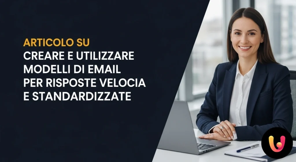 Interfaccia utente di un software per email che mostra una lista di modelli di risposta rapida pronti per essere selezionati.