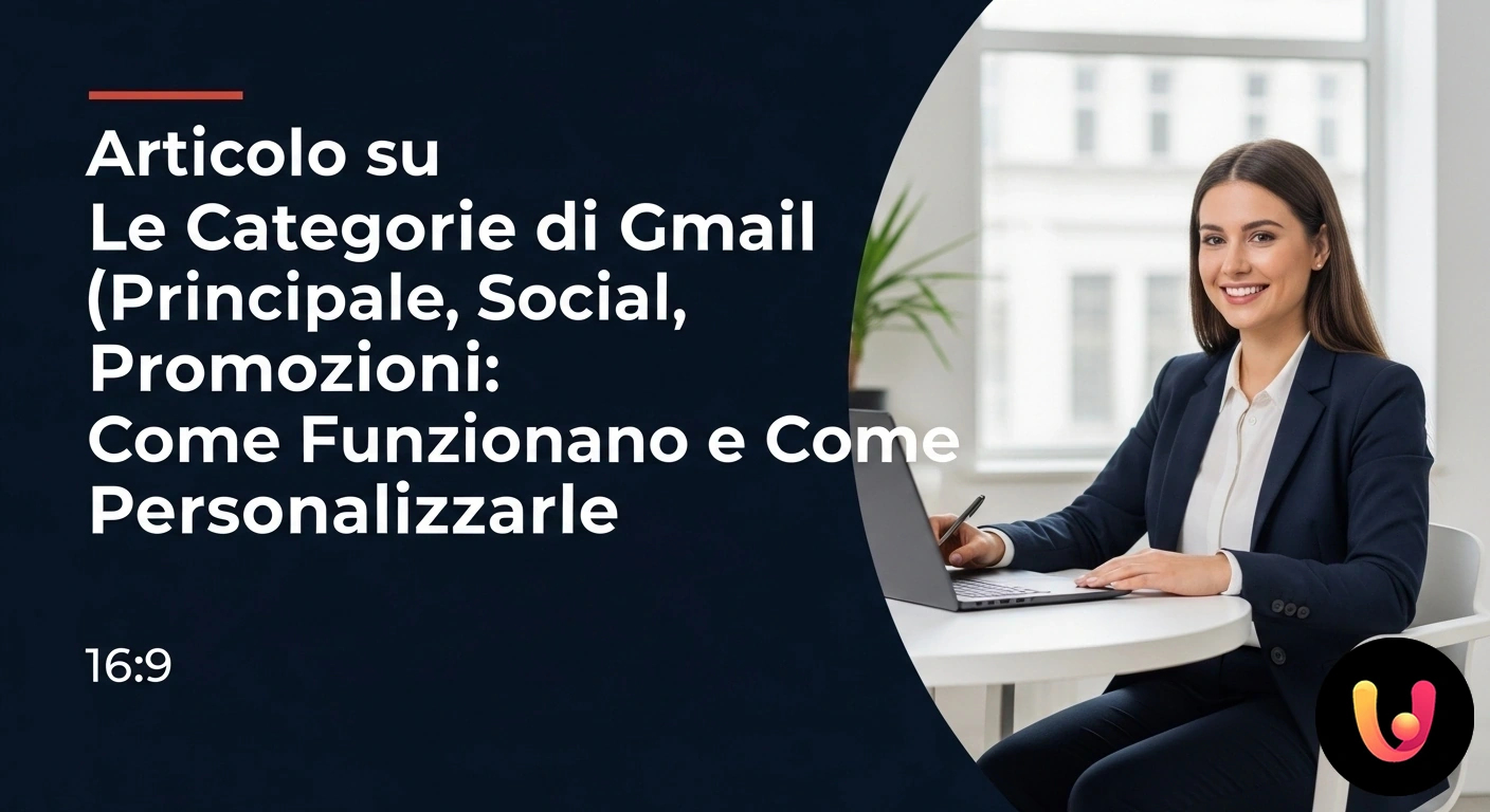 Ottimizza le categorie di Gmail per una casella di posta più efficiente. Interfaccia utente di gmail che mostra le schede delle categorie principale, social e promozioni per l'organizzazione delle e