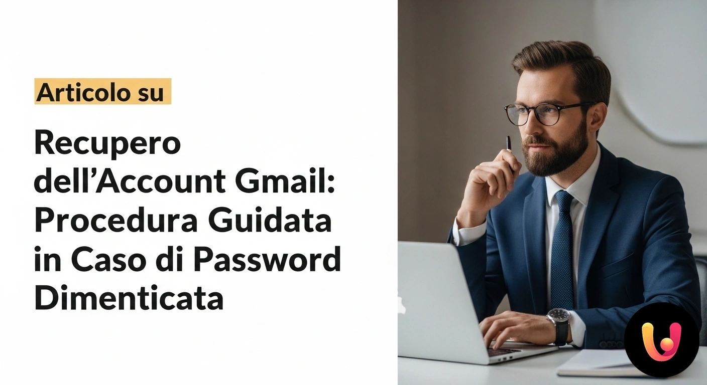 Recupero Password Gmail: Guida Rapida per Riottenere l'Accesso Schermata di accesso a gmail su un laptop, con il cursore posizionato sull'opzione 'password dimenticata?' per iniziare il re