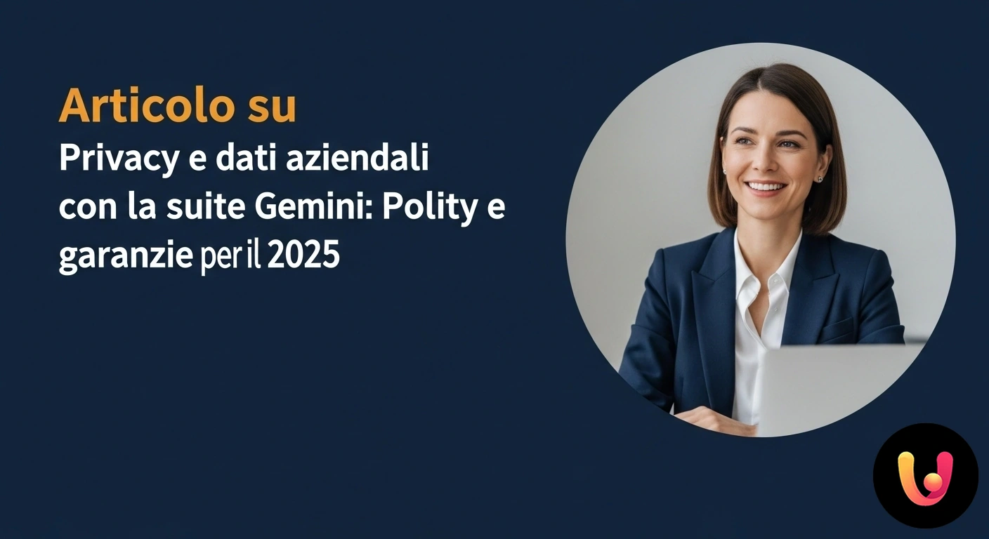 Privacy Dati Aziendali e Gemini: Scopri le garanzie e le policy per il 2025. Lucchetto digitale stilizzato che protegge una rete di dati aziendali, a simboleggiare la sicurezza e le policy di privacy.