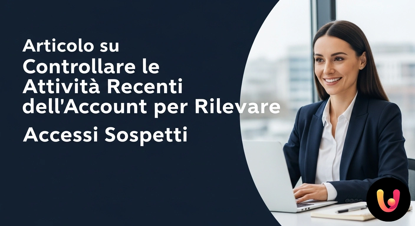 Rileva Accessi Sospetti: Controlla la Sicurezza del Tuo Account. Elenco di attività di un account utente con un accesso da una località insolita evidenziato per la revisione della sicurezza.