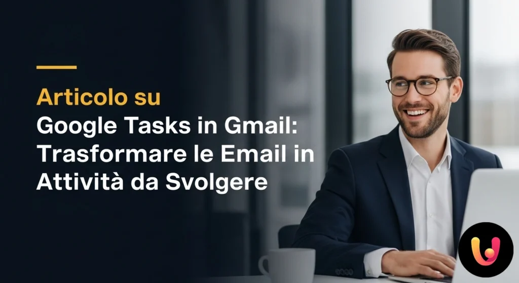 Interfaz de Gmail con un correo seleccionado y el panel lateral de Google Tasks abierto para la creación de una nueva tarea