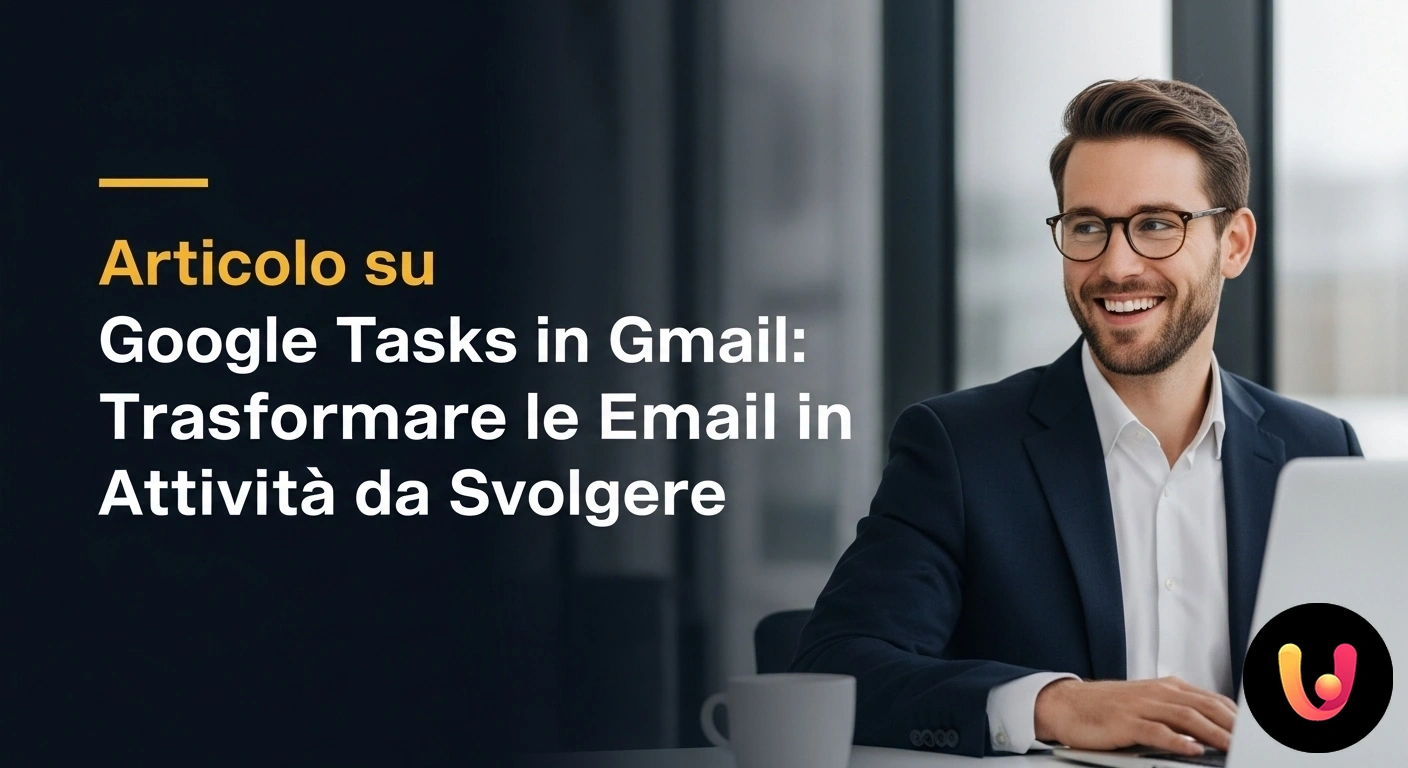Trasforma email in attività con Google Tasks in Gmail Interfaccia di gmail con un'email selezionata e il pannello laterale di google tasks aperto per la creazione di una nuova att