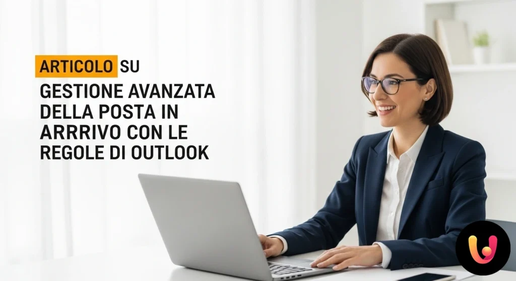 Interfaccia di outlook per la creazione di una nuova regola di posta, con le opzioni per smistare i messaggi in arrivo.