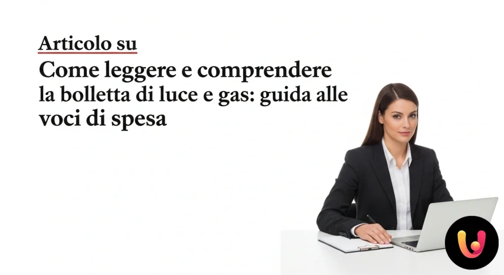 Persona che analizza con attenzione le voci di costo su una bolletta per l'energia, usando una calcolatrice.
