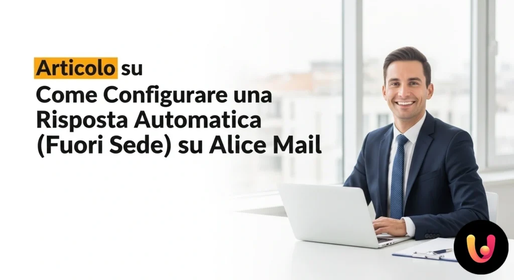 Panel de configuración de alice mail para la activación y configuración del mensaje de respuesta automática.