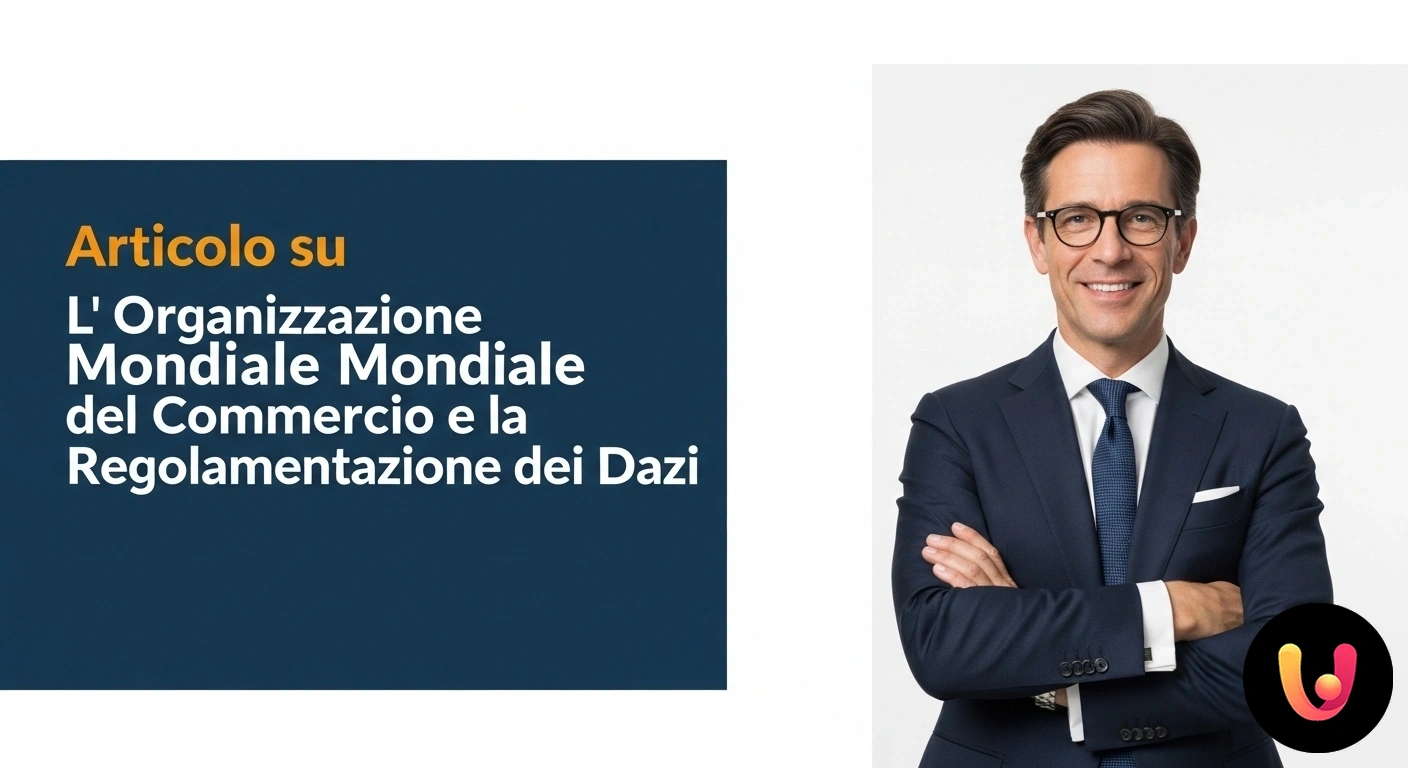 Regolamentazione Dazi e Commercio Globale: Il Ruolo dell'OMC Sede dell'organizzazione mondiale del commercio a ginevra, con le bandiere delle nazioni membri che sventolano all'esterno.