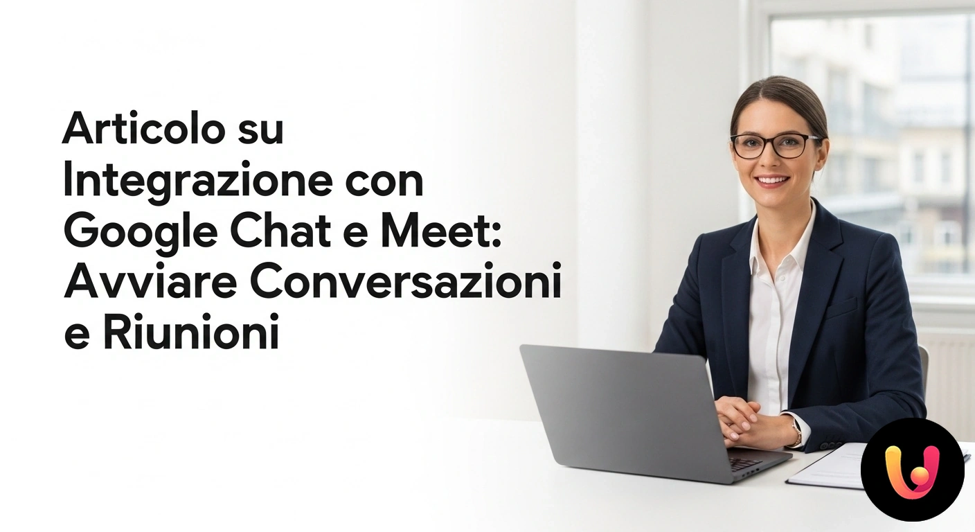 Integrazione Google Chat e Meet: Avvia una riunione da una conversazione Interfaccia utente che mostra l'icona per avviare una nuova riunione google meet all'interno di una conversazione google chat