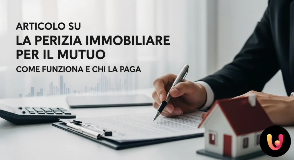 Um perito profissional examina a fachada de uma casa, anotando detalhes numa prancheta para a avaliação do imóvel