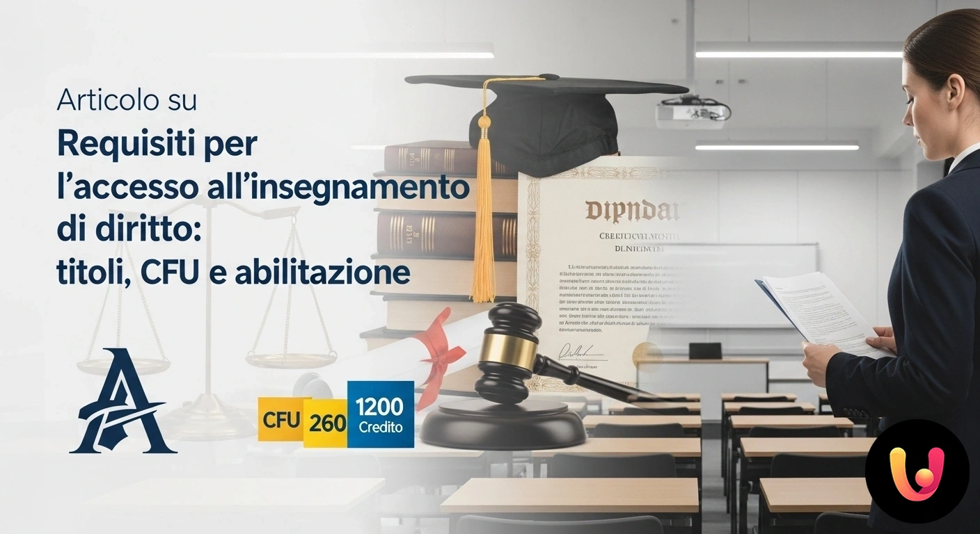 Insegnare Diritto: Guida a Titoli, CFU e Abilitazione
