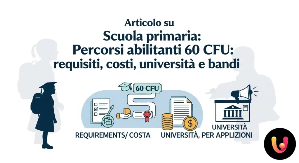 Percorsi 60 CFU Primaria: Requisiti, Costi e Bandi Insegnante di scuola primaria che assiste un alunno durante un'attività didattica in un'aula luminosa e colorata.