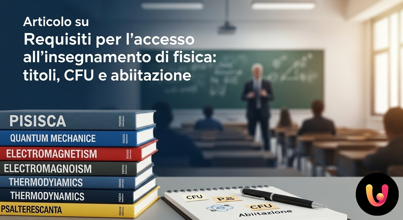 Insegnare Fisica: Requisiti, Titoli e CFU necessari per la cattedra Lavagna accademica colma di equazioni e diagrammi fondamentali della fisica, come la relatività e la meccanica quantistica.