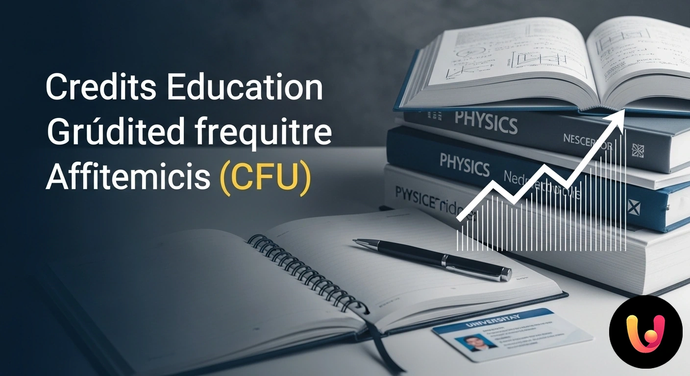Guida completa ai CFU per Fisica: come colmare i debiti formativi Studente universitario consulta un libro di fisica e un portale accademico su laptop per pianificare il recupero dei crediti.