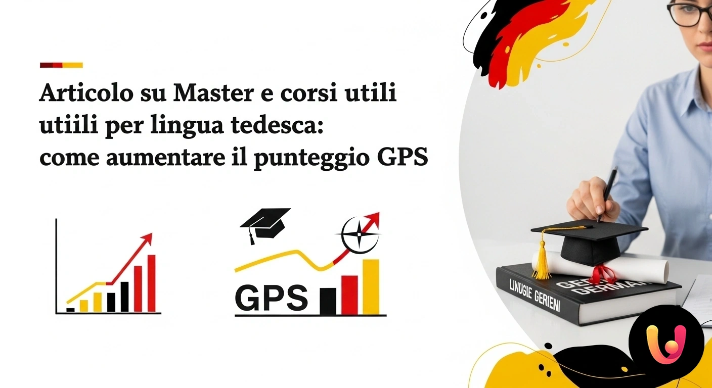Master tedesco e GPS: la guida per aumentare il punteggio
