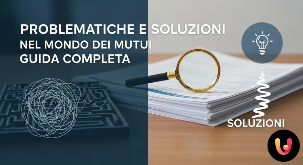 Pessoa a analisar um contrato de crédito à habitação com calculadora e documentos, a planear a compra de uma casa.