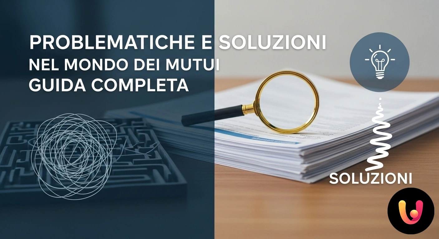 Guida ai Mutui: Risolvi i Problemi e Acquista Casa Persona che analizza un contratto di mutuo con calcolatrice e documenti, pianificando l'acquisto di una casa.